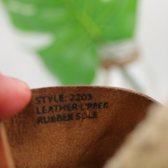 Sundance Picon Womens Sandal Size 9.5 Tan Cognac Wedge Espadrille Ankle Strap - Picture 10 of 12